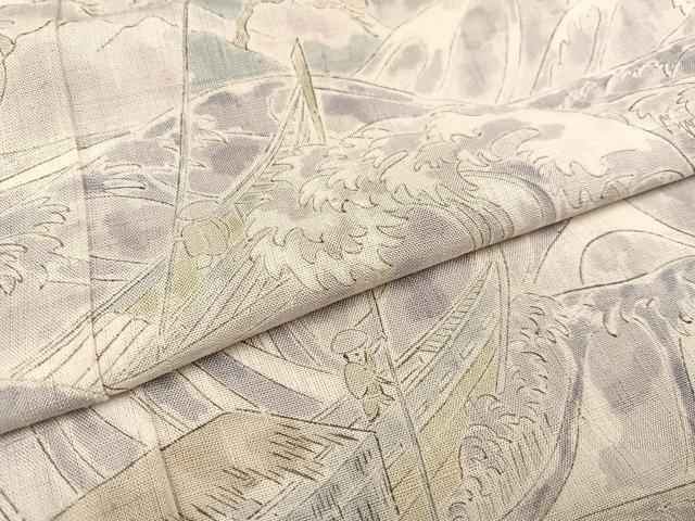 平和屋着物●訪問着 生紬 先導 正絹 逸品 AAAV9393ph