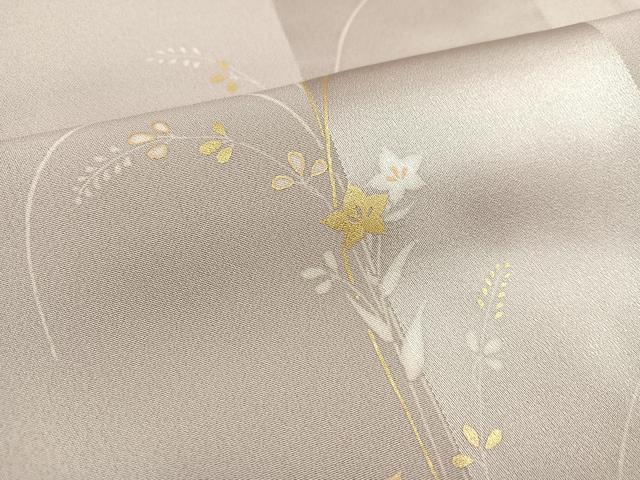 平和屋着物●訪問着 刺繍 草花間道 金彩 正絹 逸品 AAAV9406ph