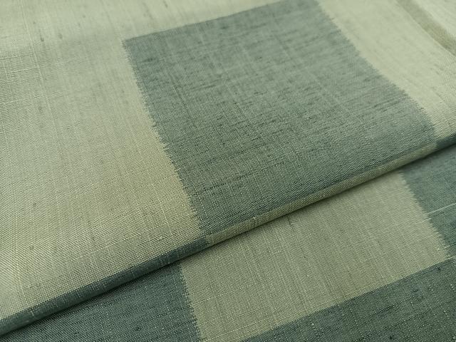 平和屋着物●訪問着 紬地 市松文様 正絹 逸品 AAAV9409ph