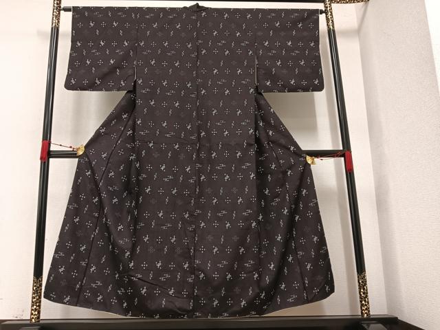 平和屋着物●綿琉球 琉球絣紋様 綿 逸品 AAAV9414ph