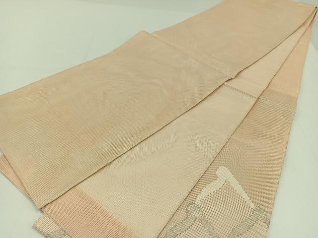 平和屋着物*夏物 太鼓柄 本袋帯 瓦文 銀糸 正絹 逸品 AAAV9779jh