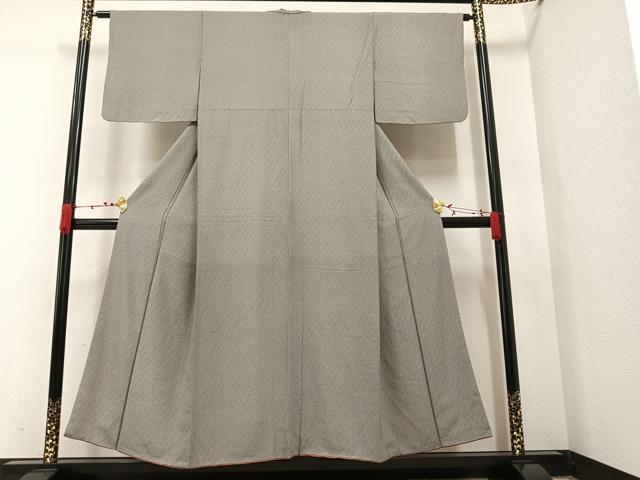 平和屋着物●江戸小紋 鮫小紋柄 黒地 正絹 逸品 AAAW0016ph