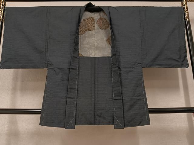 平和屋着物●男性 本場大島紬 アンサンブル 100亀甲 総詰め 正絹 逸品 AAAW0022ph