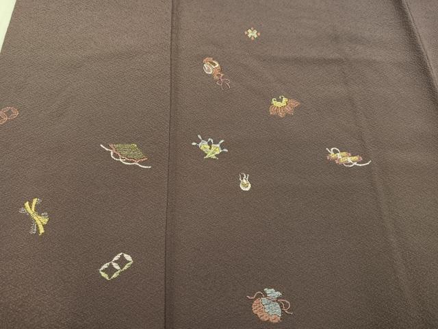 平和屋着物●訪問着 刺繍 宝尽くし 暈し染め 正絹 逸品 AAAW0027ph