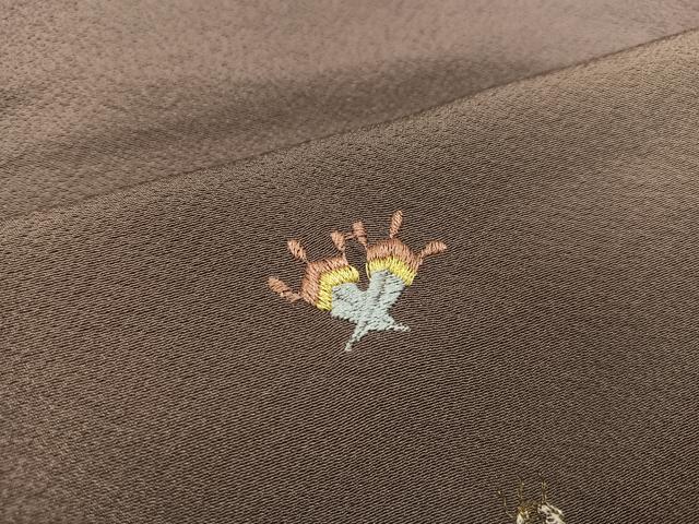 平和屋着物●訪問着 刺繍 宝尽くし 暈し染め 正絹 逸品 AAAW0027ph