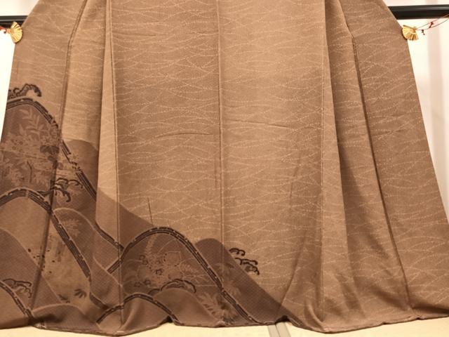 平和屋着物●訪問着 草花文 正絹 逸品 未使用 AAAW0062ph