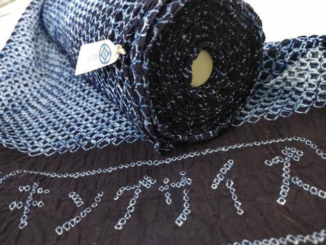 平和屋着物∴夏物 有松鳴海絞 浴衣 反物 着尺 総絞り キングサイズ 綿 逸品 未使用 AAAZ3400sw