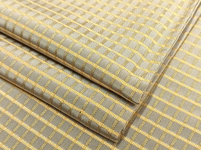 平和屋着物▽上質な紬 単衣 吉野間道 正絹 逸品 AAAW1363fy