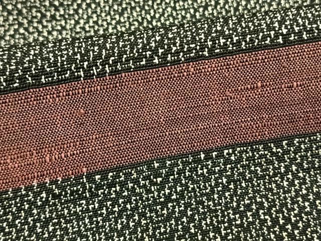 平和屋着物▽訪問着 単衣 横縞 正絹 逸品 AAAW1379fy