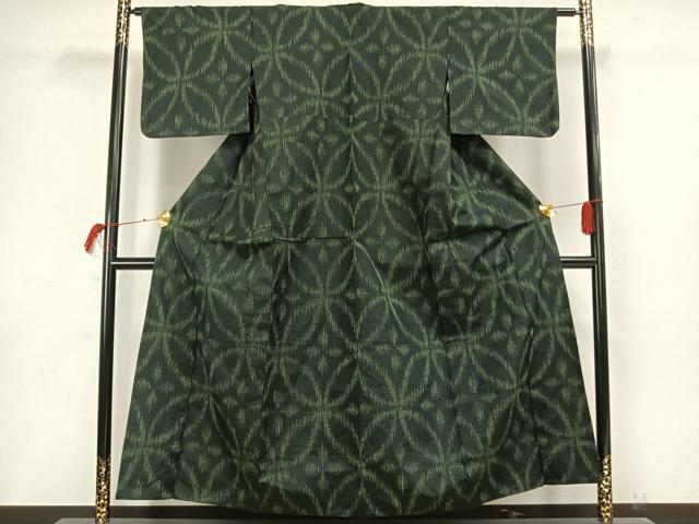 平和屋着物▽訪問着 単衣 割付き文 黒地 正絹 逸品 AAAW1380fy
