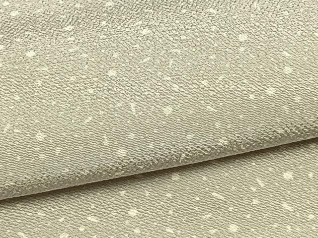 平和屋着物▽上質な小紋 単衣 箔散らし文 鬼しぼ縮緬 正絹 逸品 AAAW1387fy