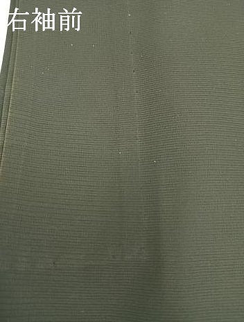 平和屋着物▽羽織 絽 スリーシーズン 春夏秋 塵除け 草葉文 黒地 正絹 逸品 AAAW1411fy