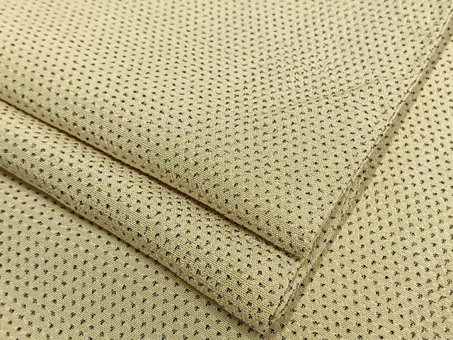 平和屋着物▽本塩沢 単衣 蚊絣 正絹 逸品 AAAW1437fy