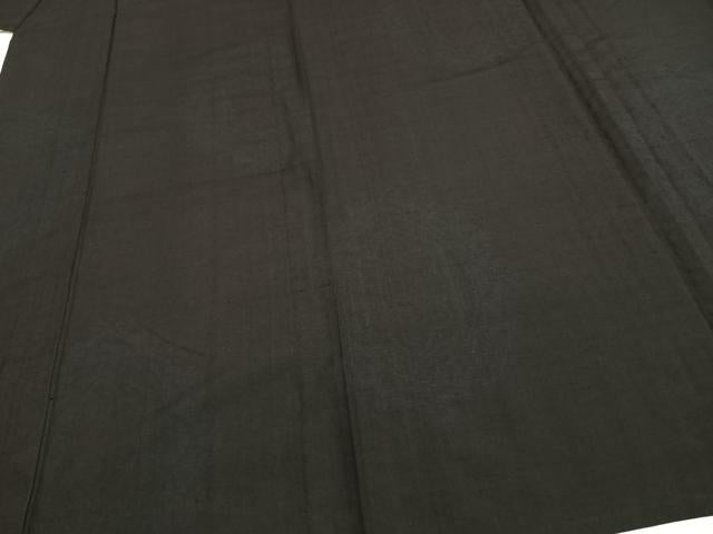 平和屋着物▽上質な紬 単衣 吉祥花文 正絹 逸品 AAAW1444fy