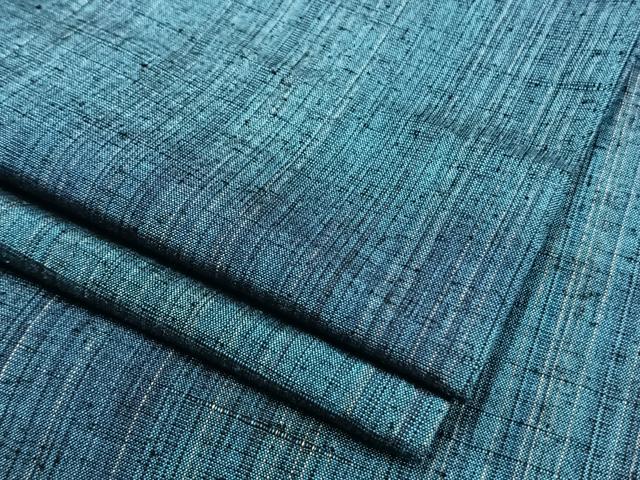 平和屋着物▽上質な紬 単衣 縞 正絹 逸品 AAAW1452fy