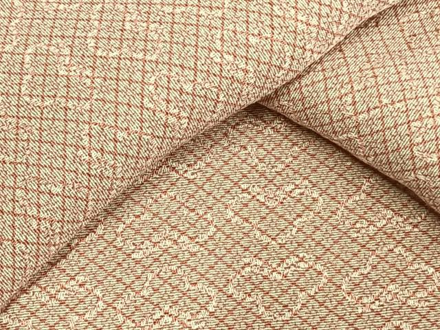 平和屋着物▽上質な小紋 単衣 花菱文 正絹 逸品 AAAW1472fy
