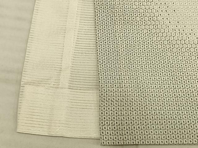 平和屋着物▽本塩沢 単衣 110亀甲 草花文 正絹 逸品 AAAW1480fy