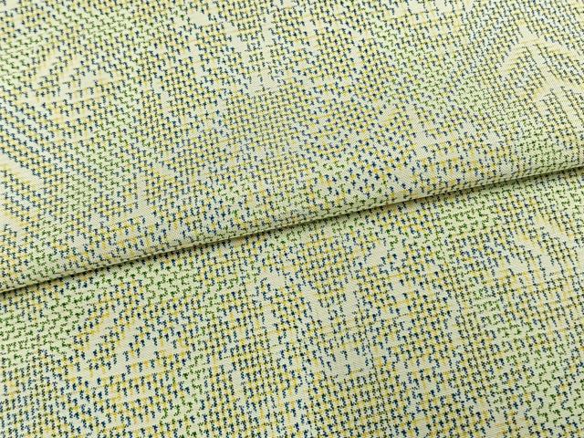 平和屋着物▽上質な紬 単衣 草花文 正絹 逸品 AAAW1498fy