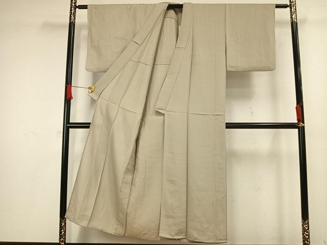 平和屋着物▽上質な小紋 単衣 縞 正絹 逸品 AAAW1527fy