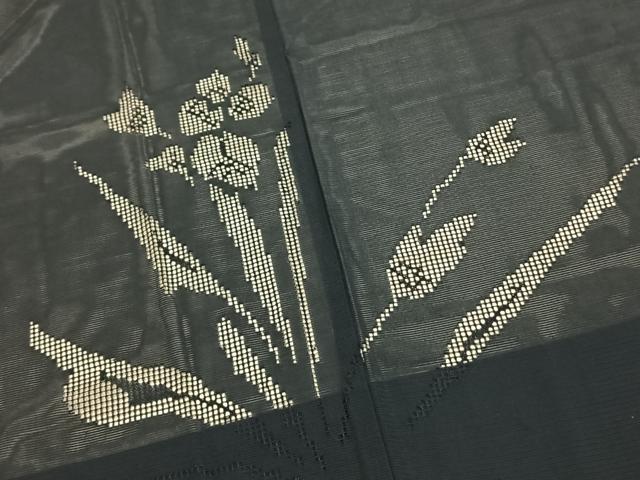 平和屋着物▽羽織 スリーシーズン 春夏秋 塵除け 草花紋紗 正絹 逸品 AAAW1542fy