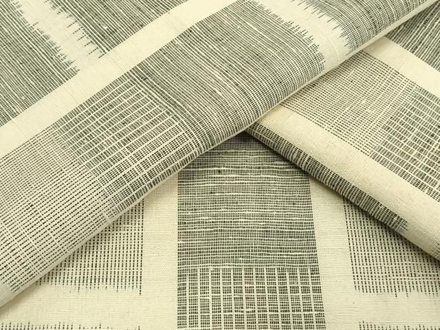 平和屋着物▽上質な紬 単衣 駒結城 色紙文 反端付き 正絹 逸品 AAAW1564fy