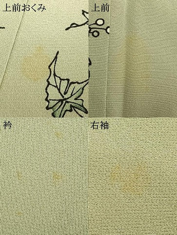平和屋着物▽上質な小紋 単衣 枝葉文 正絹 逸品 AAAW1567fy