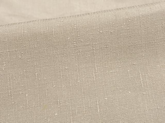 平和屋着物▽結城紬 単衣 色無地 白藤色 正絹 逸品 AAAW1569fy