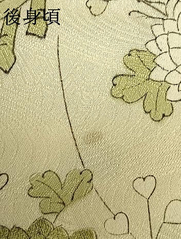 平和屋着物▽上質な小紋 単衣 風景草花文 金銀彩 正絹 逸品 AAAW1574fy