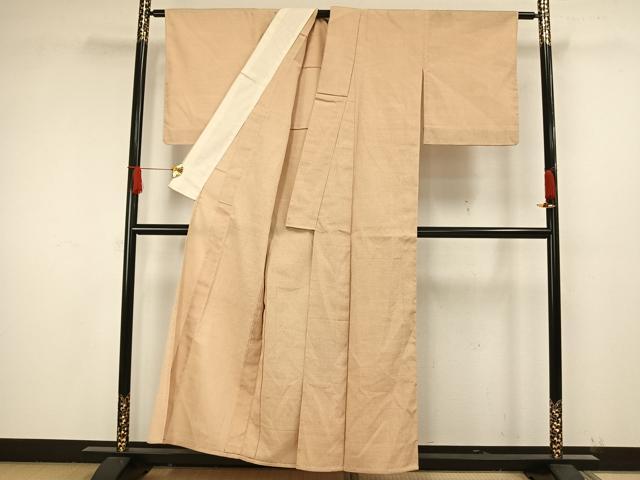 平和屋着物▽本塩沢 単衣 蚊絣 正絹 逸品 AAAW1590fy