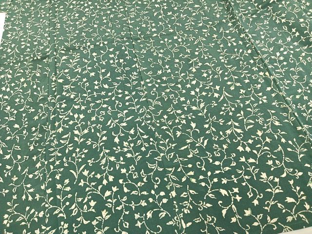 平和屋着物▽上質な小紋 単衣 花唐草文 正絹 逸品 AAAW1595fy