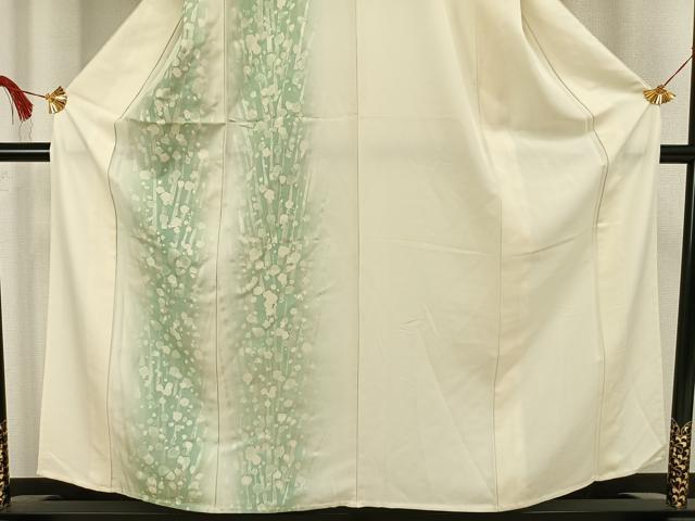 平和屋着物▽訪問着 単衣 間道 暈し染め 銀彩 正絹 逸品 AAAW1597fy