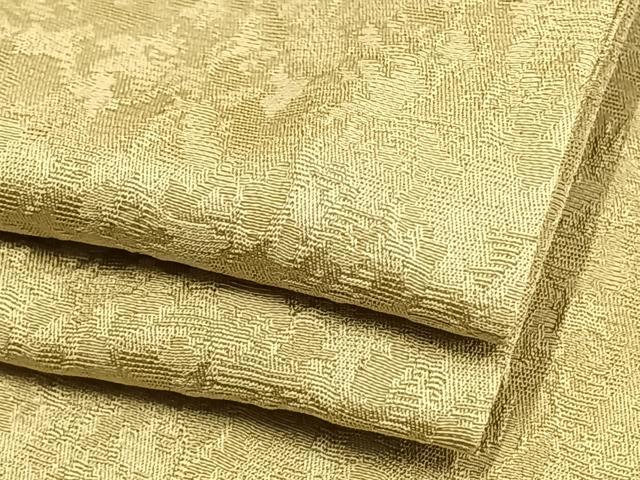 平和屋着物▽上質な色無地 単衣 霞地紋 木蘭色 正絹 逸品 AAAW1600fy