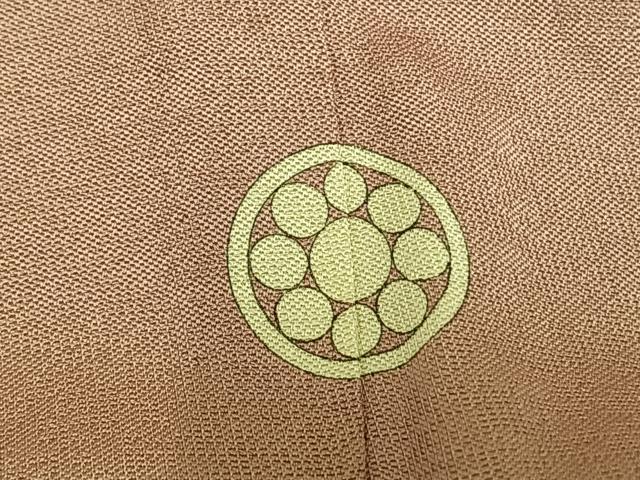 平和屋着物▽訪問着 単衣 草花文 正絹 逸品 AAAW1602fy