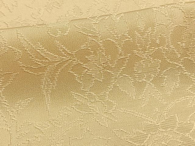 平和屋着物▽上質な色無地 単衣 草花地紋 砥粉色 正絹 逸品 AAAW1616fy