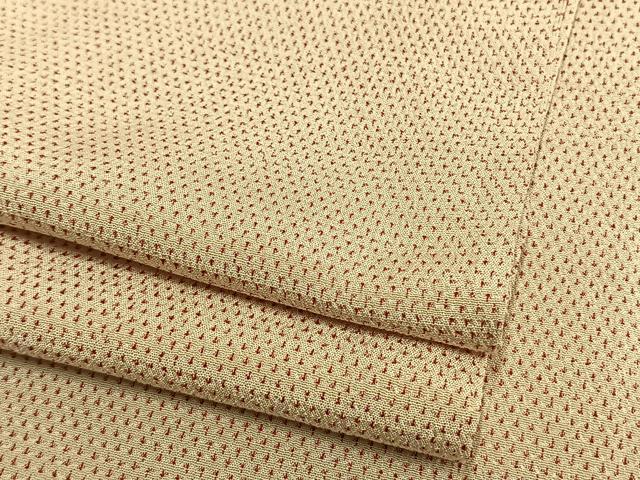 平和屋着物▽本塩沢 単衣 蚊絣 三越扱い 正絹 逸品 AAAW1639fy