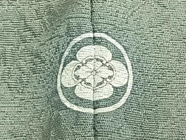 平和屋着物▽茶の湯漆 利休彩夢 色無地 単衣 草花地紋 湊鼠色 正絹 逸品 AAAW1642fy