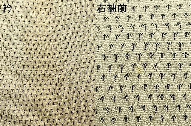 平和屋着物▽本塩沢 単衣 蚊絣 正絹 逸品 AAAW1743fy