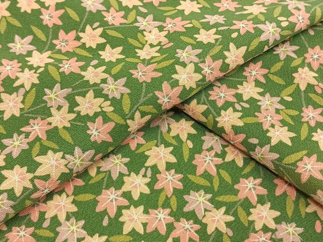 平和屋着物▽上質な小紋 単衣 草花文 正絹 逸品 AAAW1745fy