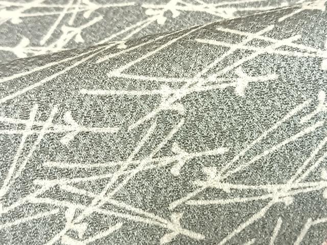 平和屋着物▽上質な小紋 単衣 木漏れ松葉文 正絹 逸品 AAAW1757fy