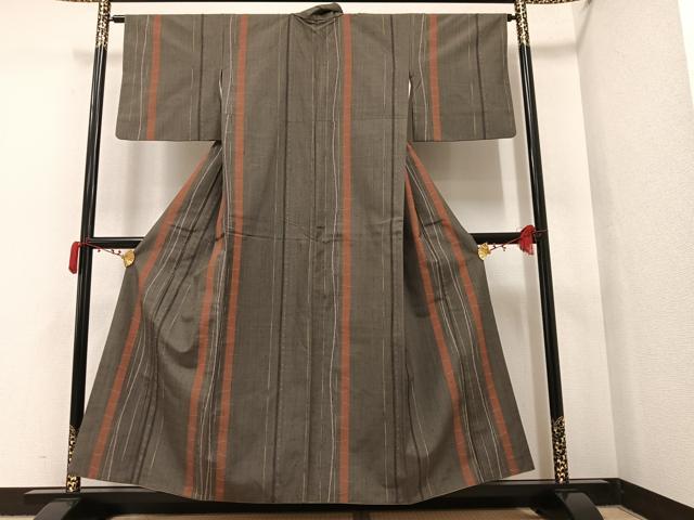 平和屋着物●上質な紬 間道 正絹 逸品 AAAW1843ph