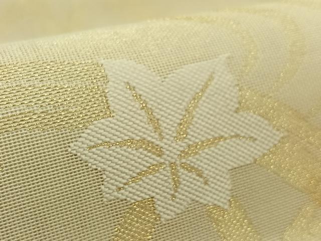 平和屋着物*夏物 六通柄袋帯 流水籬文 金糸 正絹 逸品 AAAW3066jh