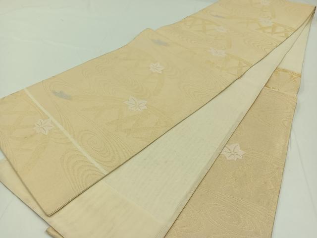 平和屋着物*夏物 六通柄袋帯 流水籬文 金糸 正絹 逸品 AAAW3066jh