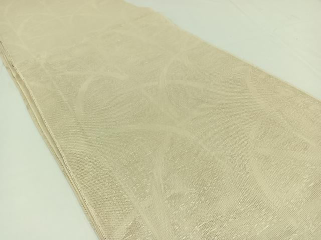 平和屋着物*夏物 六通柄本袋帯 草木文 銀糸 正絹 逸品 AAAW3087jh