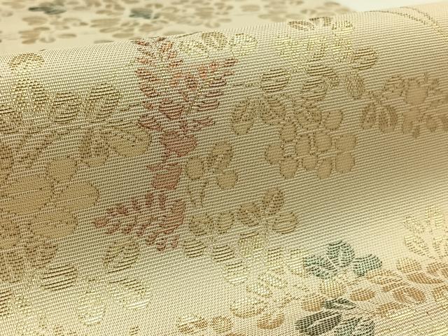 平和屋着物*夏物 六通柄袋帯 萩文 金糸 正絹 逸品 AAAW3095jh
