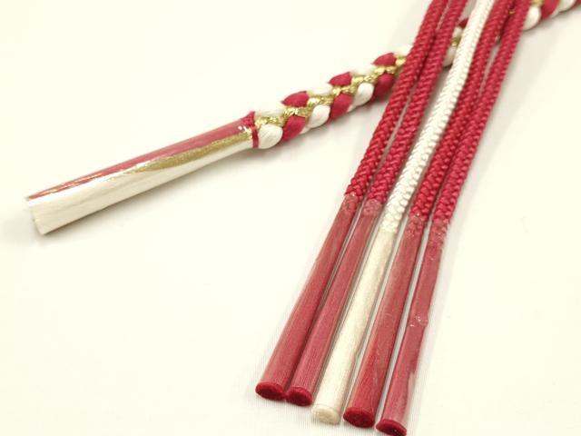 平和屋着物●和装小物 振袖用帯締め 装飾 ちりめん細工 パール 金糸 逸品 未使用 AAAW3373ay