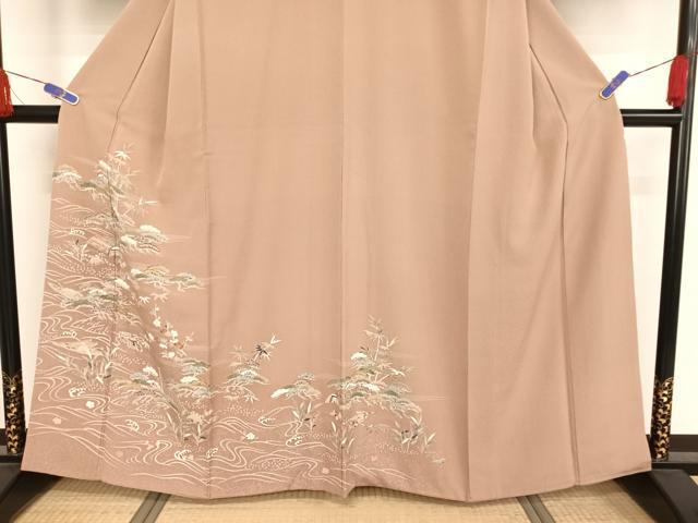 平和屋着物●訪問着 友禅 刺繍 江戸解き文様 金彩 工芸染織宮下 たとう紙付き 正絹 逸品 AAAW4007np