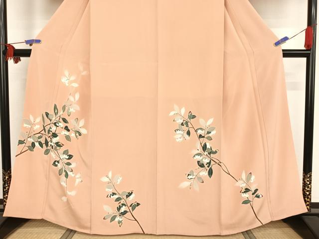 平和屋着物●訪問着 友禅 枝花文 正絹 逸品 AAAW4015np