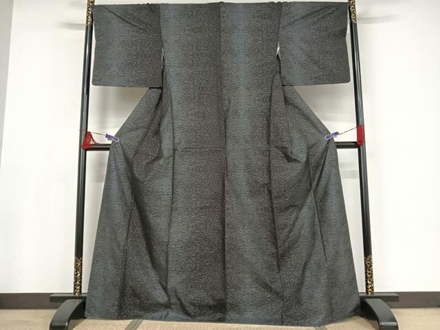 平和屋着物●本場大島紬 カタス7マルキ 霞文 正絹 逸品 AAAW4031np