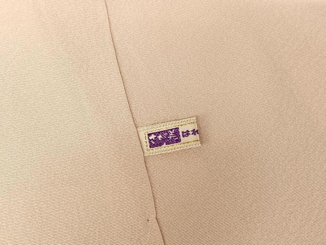平和屋着物●訪問着 刺繍 双鳥花文 暈し染め 金銀彩 貝紫 さが美扱い 正絹 逸品 AAAW4035np