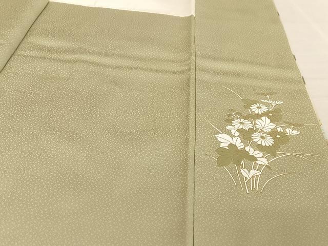 平和屋着物●訪問着 中国三大刺繍 汕頭刺繍 スワトウ刺繍 雪輪枝花文 暈し染め 金彩 正絹 逸品 AAAW4107np